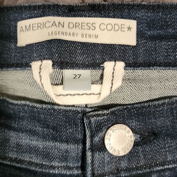 NWT American Dress Code Legendary Denim distressed blue jeans Size 27 - Picture 5 of 6